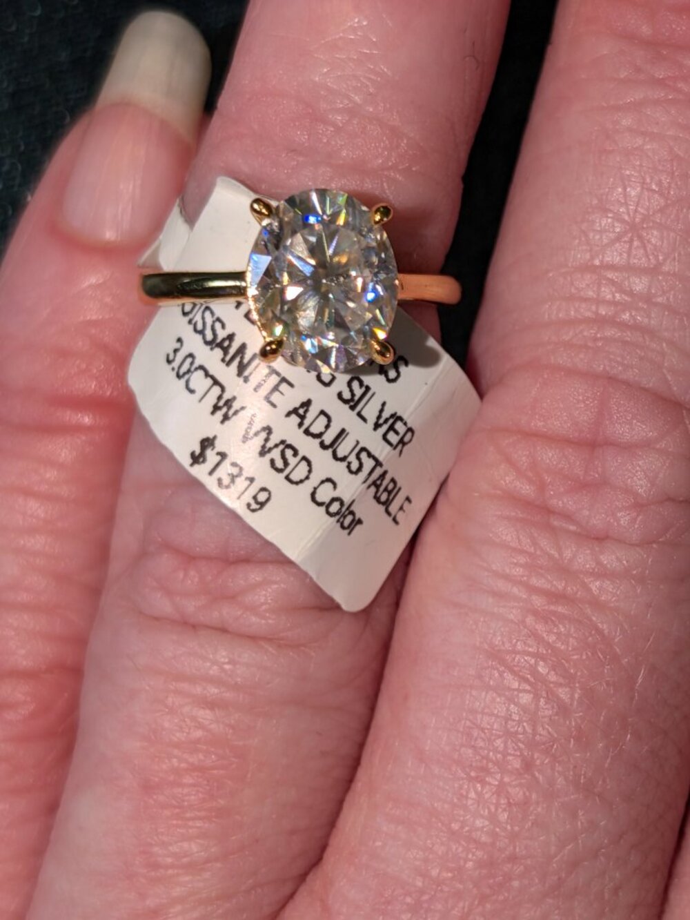 3ct Moissanite Ring - Picture 2 of 2